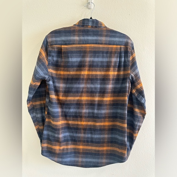 Original Weatherproof WP Men's Flannel Button Down Shirt - Size S - Orange Blue - Picture 2 of 10